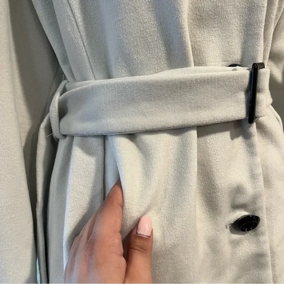 Light Gray Pea Coat - Picture 4 of 5